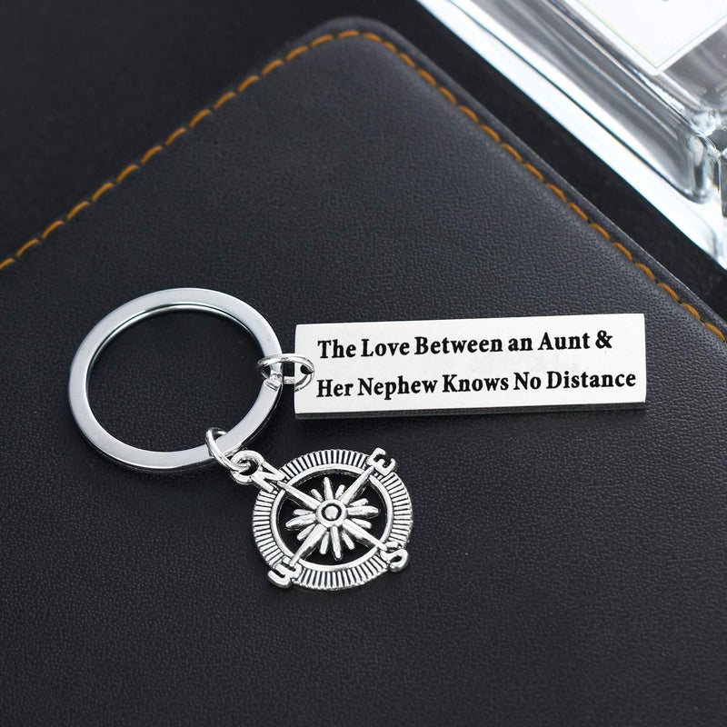 YEEQIN Aunt Keychain - Knows No Distance, Keychain Gifts for Aunties (Style 01) - Image 4